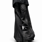 Spider Embroidered Baggy Jeans