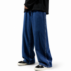 Drawstring Washed Jeans
