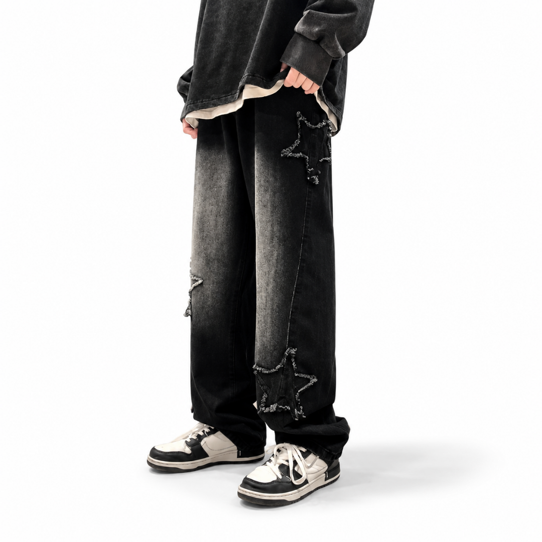 Loose Wide-Leg Jeans