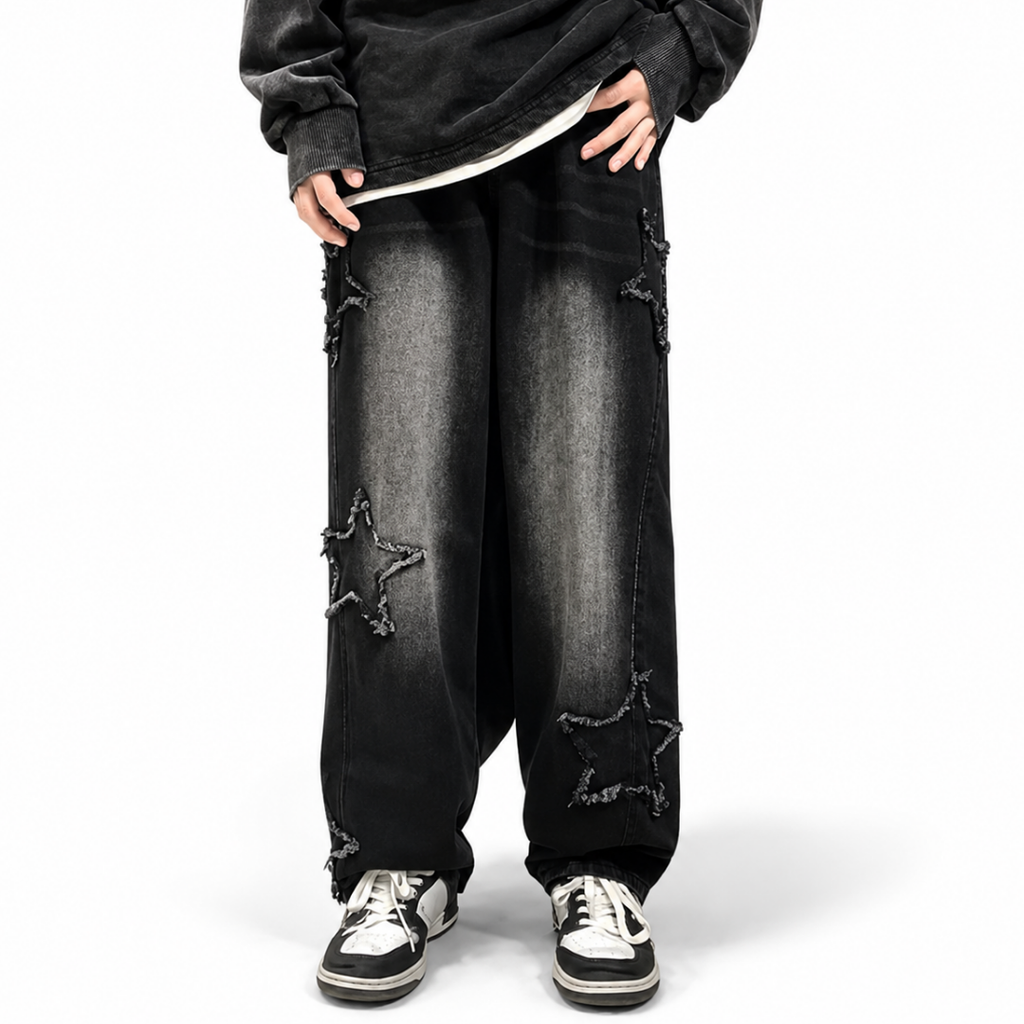 Loose Wide-Leg Jeans