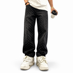Jacquard Distressed Jeans