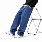 Fleece Wide-Leg Jeans