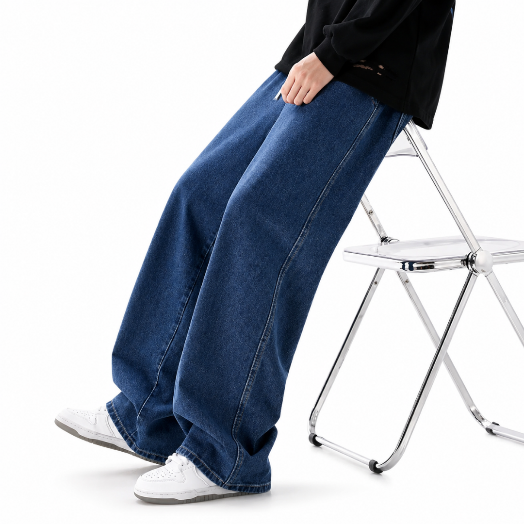Fleece Wide-Leg Jeans