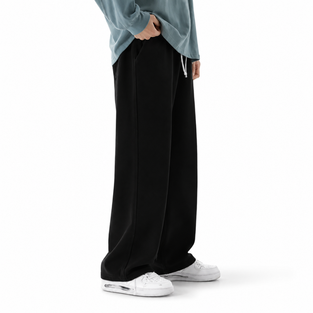 Fleece Wide-Leg Jeans