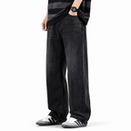 Vintage Wash Wide-Leg Jeans