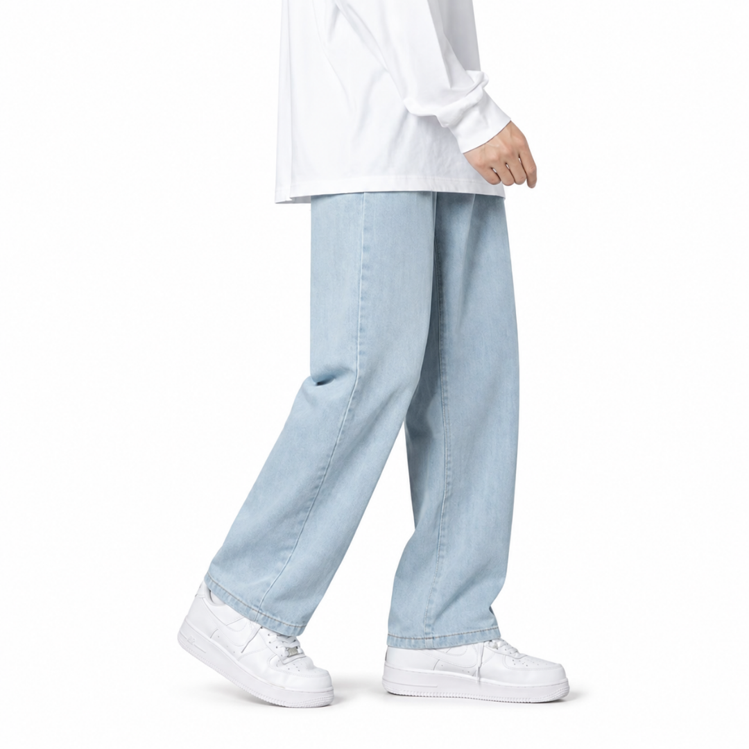 Korean Straight-Leg Jeans