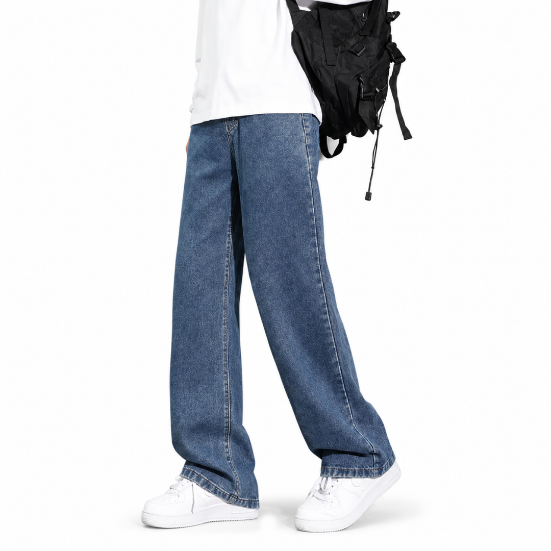 Korean Straight-Leg Jeans