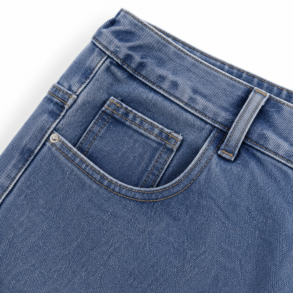 Korean Straight-Leg Jeans